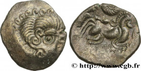 CORIOSOLITÆ (Area of Corseul, Cotes d'Armor)
Type : Statère de billon, classe III au nez en epsilon 
Date : c. 80-50 AC. 
Mint name / Town : Saint-Bri...