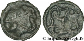 DUROCASSIS (Area of Dreux)
Type : Potin aux volutes cruciformes 
Date : c. 80-50 AC. 
Mint name / Town : Dreux (28) 
Metal : potin 
Diameter : 18  mm
...