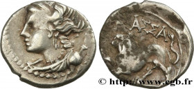 MASSALIA - MARSEILLE
Type : “Drachme légère” ou tétrobole, lion à gauche 
Date : c. 130-121 AC. 
Mint name / Town : Marseille (13) 
Metal : silver 
Di...