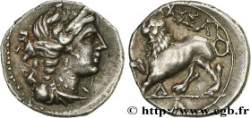 MASSALIA - MARSEILLE
Type : “Drachme légère” ou tétrobole, lion à gauche 
Date : c. 130-121 AC. 
Mint name / Town : Marseille (13) 
Metal : silver 
Di...