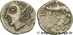 GALLIA BELGICA - SEQUANI (Area of Besançon)
Type : Denier SEQVANOIOTVOS 
Date : c. 57-50 AC. 
Metal : silver 
Diameter : 13  mm
Orientation dies : 10 ...