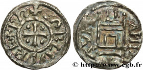 CHARLES II LE CHAUVE / THE BALD
Type : Denier 
Date : c. 864-875 
Mint name / Town : Orléans 
Metal : silver 
Diameter : 19  mm
Orientation dies : 1  ...