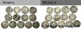 ORLÉANAIS - BISHOPRIC OF ORLÉANS AND IN THE NAME OF HUGH OF FRANCE
Type : Deniers (lot de 13) 
Date : n.d. 
Mint name / Town : Orléans 
Metal : silver...