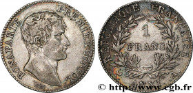 CONSULATE
Type : 1 franc Bonaparte Premier Consul 
Date : An XI (1802-1803) 
Mint name / Town : Paris 
Quantity minted : 231868 
Metal : silver 
Mille...