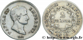 PREMIER EMPIRE / FIRST FRENCH EMPIRE
Type : 2 francs Napoléon Empereur, Calendrier révolutionnaire 
Date : An 12 (1803-1804) 
Mint name / Town : Rouen...