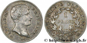 PREMIER EMPIRE / FIRST FRENCH EMPIRE
Type : 1 franc Napoléon Empereur, Calendrier révolutionnaire 
Date : An 12 (1803-1804) 
Mint name / Town : Paris ...