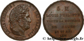 LOUIS-PHILIPPE I
Type : Monnaie de visite, module de 5 francs, pour Louis-Philippe à la Monnaie de Rouen 
Date : 1831 
Mint name / Town : Rouen 
Metal...