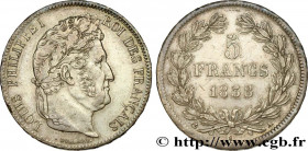 LOUIS-PHILIPPE I
Type : 5 francs IIe type Domard 
Date : 1838 
Mint name / Town : Paris 
Quantity minted : 4804186 
Metal : silver 
Millesimal finenes...