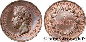 LOUIS-PHILIPPE I
Type : Essai de 5 centimes en bronze, signature BARRE 1840 
Date : 1840 
Metal : bronze 
Diameter : 27,7  mm
Orientation dies : 6  h....