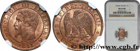 SECOND EMPIRE
Type : Un centime Napoléon III, tête nue 
Date : 1853 
Mint name / Town : Lille 
Quantity minted : 3032918 
Metal : bronze 
Diameter : 1...