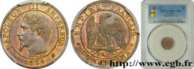 SECOND EMPIRE
Type : Un centime Napoléon III, tête nue 
Date : 1854 
Mint name / Town : Bordeaux 
Quantity minted : 1238415 
Metal : bronze 
Diameter ...