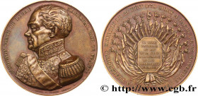 LOUIS-PHILIPPE I
Type : Médaille, Général Mouton, Comte de Lobau 
Date : 1838 
Metal : bronze 
Diameter : 51  mm
Weight : 63,52  g.
Edge : lisse 
Punc...
