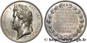 LOUIS-PHILIPPE I
Type : Médaille de récompense, Société des sciences physiques chimiques et cie 
Date : n.d. 
Metal : silver 
Diameter : 51  mm
Weight...