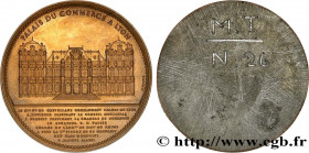 SECOND EMPIRE
Type : Médaille uniface du Palais du Commerce 
Date : 1856 
Mint name / Town : 69 - Lyon 
Metal : copper 
Diameter : 68  mm
Engraver : P...