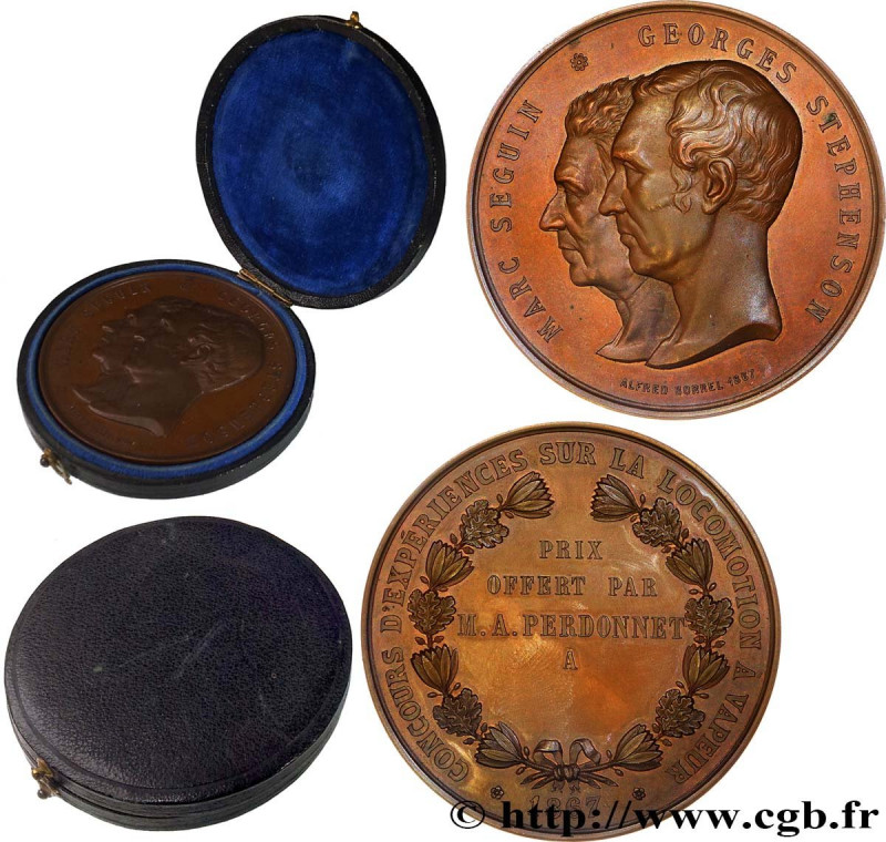 SECOND EMPIRE
Type : Médaille, Marc Seguin et Georges Stephenson, Prix offert 
D...