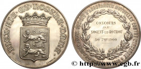 III REPUBLIC
Type : Médaille, Concours, La Normandie 
Date : 1900 
Mint name / Town : 28 - Nogent-le-rotrou 
Metal : silver 
Diameter : 57,5  mm
Weigh...