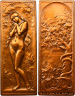 III REPUBLIC
Type : Plaquette, Ève 
Date : (1905) 
Metal : bronze 
Diameter : 78,5  mm
Engraver : Vernon 
Weight : 66,44  g.
Edge : lisse + corne BRON...