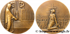 IV REPUBLIC
Type : Médaille, la France reconnaissante, Déporté politique 
Date : (1945) 
Mint name / Town : Monnaie de Paris 
Metal : bronze 
Diameter...