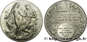 IV REPUBLIC
Type : Médaille, Naissance d’Ève 
Date : 1957 
Mint name / Town : Monnaie de Paris 
Metal : tin 
Diameter : 72  mm
Weight : 117,53  g.
Edg...