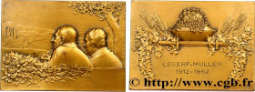 LOVE AND MARRIAGE
Type : Plaque, Noces d’or de Charles et Simonne 
Date : 1962 
Metal : bronze 
Diameter : 50  mm
Engraver : Baudichon Rémi 
Weight : ...