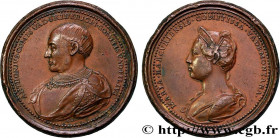 LORRAINE
Type : Médaille, Antoine et Marie de Vaudémont, par Ferdinand de Saint-Urbain 
Date : (1400/1458) 
Metal : bronze 
Diameter : 46,5  mm
Engrav...