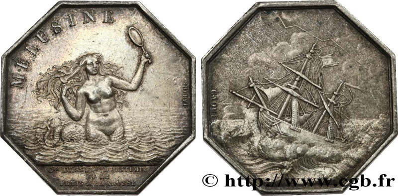INSURANCES
Type : MELUSINE 
Date : n.d. 
Metal : silver 
Diameter : 33  mm
Orien...