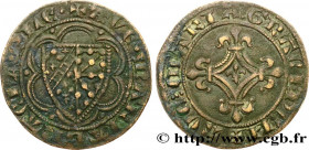 QUEENS OF FRANCE - ROUYER - III.
Type : Jeton de Jeanne d’Évreux 
Date : (1328-1349) 
Metal : brass 
Diameter : 24  mm
Orientation dies : 5  h.
Weight...