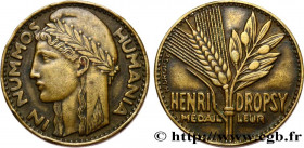 III REPUBLIC
Type : Jeton publicitaire - Henri Dropsy 
Date : 1929 
Mint name / Town : Paris 
Quantity minted : --- 
Metal : bronze 
Diameter : 21,28 ...