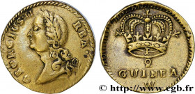 ENGLAND - COIN WEIGHT
Type : Poids monétaire pour la demi-guinée de Georges II 
Date : n.d. 
Metal : brass 
Diameter : 17  mm
Orientation dies : 6  h....