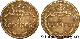 ENGLAND - COIN WEIGHT
Type : Poids monétaire pour la guinée 
Date : n.d. 
Metal : brass 
Diameter : 20  mm
Orientation dies : 12  h.
Weight : 8,25  g....