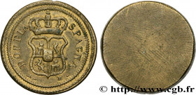 SPAIN
Type : Poids monétaire pour la pièce de 8 Réals - Philippe IV 
Date : (XVIIe-XVIIIe siècles) 
Date : n.d. 
Metal : brass 
Diameter : 28  mm
Orie...