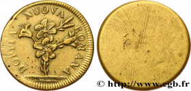 ITALY - MONETARY WEIGHT
Type : Poids monétaire pour la doppia de Rome 
Date : (XVIIe-XVIIIe siècles) 
Date : n.d. 
Metal : brass 
Diameter : 21  mm
We...
