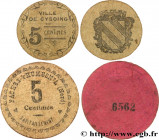 LOTS
Type : Lot de 2 monnaies - Cysoing et Faches-Thumesnil 
Quantity minted : --- 
Metal : cardboard 
Diameter : 44  mm
Weight : 0,66  g.

Predigree ...