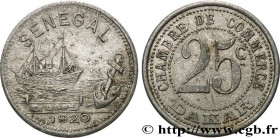 FRENCH AFRICA - SENEGAL
Type : 25 Centimes Chambre de Commerce de Dakar 
Date : 1920 
Mint name / Town : DAKAR 
Quantity minted : - 
Metal : aluminium...