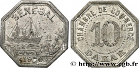 FRENCH AFRICA - SENEGAL
Type : 10 Centimes Chambre de Commerce de Dakar 
Date : 1920 
Mint name / Town : DAKAR 
Quantity minted : - 
Metal : aluminium...