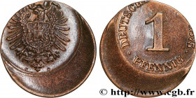 GERMANY
Type : 1 Pfennig “casquette” 
Date : 1875 
Metal : copper 
Diameter : 16  mm
Weight : 2,08  g.
Edge : lisse 
Catalogue references : AKS.20  
G...