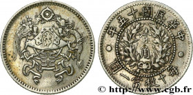 CHINA
Type : 1 Chiao République de Chine dragon et phénix 
Date : 1926 
Quantity minted : - 
Metal : silver 
Diameter : 19  mm
Orientation dies : 12  ...