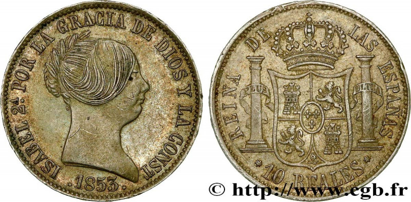 SPAIN - KINGDOM OF SPAIN - ISABELLA II
Type : 10 Reales  
Date : 1853 
Mint name...