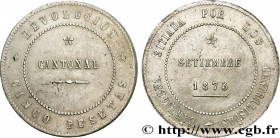 SPAIN - CARTAGENA
Type : 5 Pesetas Monnayage révolutionnaire 
Date : 1873 
Mint name / Town : Carthagène 
Quantity minted : - 
Metal : silver 
Millesi...