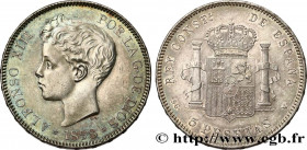 SPAIN - KINGDOM OF SPAIN - ALFONSO XIII
Type : 5 Pesetas 3e type 
Date : 1898 
Mint name / Town : Madrid 
Quantity minted : 39977378 
Metal : silver 
...