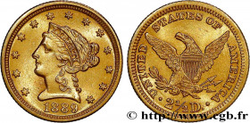 UNITED STATES OF AMERICA
Type : 2 1/2 Dollars or (Quarter Eagle) type “Liberty Head” 
Date : 1889 
Mint name / Town : Philadelphie 
Quantity minted : ...