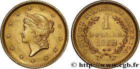 UNITED STATES OF AMERICA
Type : 1 Dollar Or "Liberty head" 1er type 
Date : 1852 
Mint name / Town : Philadelphie 
Quantity minted : 2045351 
Metal : ...