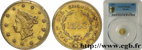 UNITED STATES OF AMERICA
Type : 1/2 Dollar Or "Liberty head" California 
Date : 1853 
Mint name / Town : Philadelphie 
Quantity minted : - 
Metal : go...