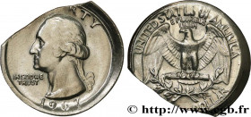 UNITED STATES OF AMERICA
Type : 1/4 Dollar Georges Washington, flan clipé 
Date : 1967 
Mint name / Town : Philadelphie 
Quantity minted : 1524031848 ...