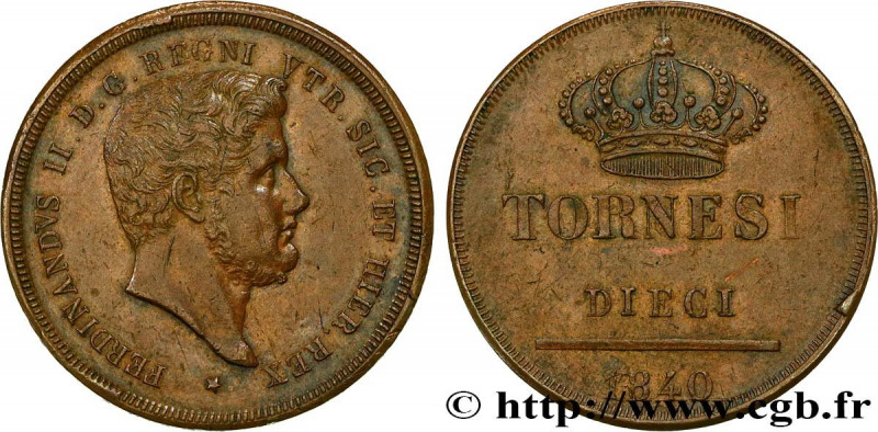ITALY - KINGDOM OF THE TWO SICILIES - FERDINAND II
Type : 10 Tornesi  
Date : 18...