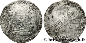 NETHERLANDS - UNITED PROVINCES - ZEELAND
Type : Ducaton au cavalier 
Date : 1661 
Quantity minted : - 
Metal : silver 
Diameter : 44  mm
Orientation d...