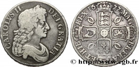 ENGLAND - KINGDOM OF ENGLAND - CHARLES II
Type : 1 Crown  
Date : 1677 
Quantity minted : - 
Metal : silver 
Diameter : 37  mm
Orientation dies : 6  h...