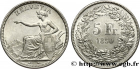 SWITZERLAND - CONFEDERATION
Type : 5 Francs 
Date : 1850 
Mint name / Town : Paris 
Quantity minted : 2500000 
Metal : silver 
Millesimal fineness : 9...