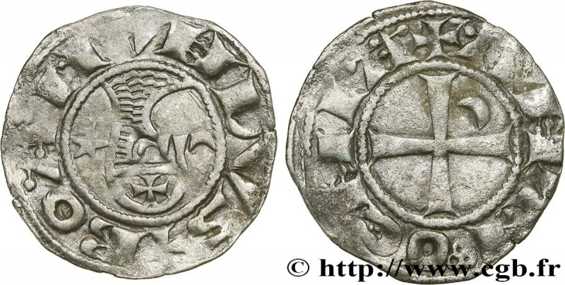 CRUSADES - PRINCIPALITY OF ANTIOCHUS - BOHEMOND III
Type : Denier 
Date : c. 114...