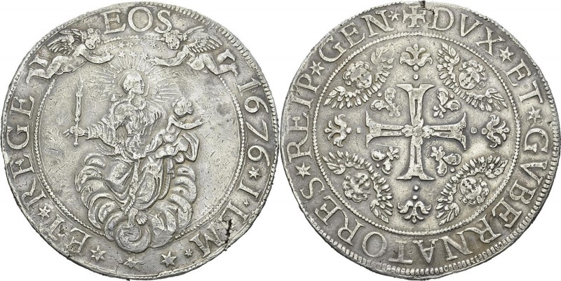 Italie - Gênes
 République - Doges biennaux (1528-1797)
 2 scudi - 1676 ILM.
...